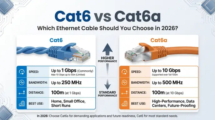 Cat6 vs Cat6a