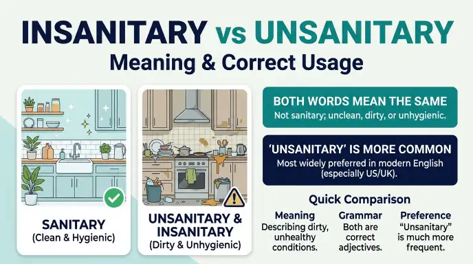 insanitary or unsanitary